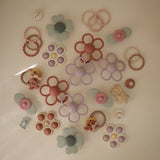 Daisy Rattle Teether - Soft Lilac - HoneyBug 