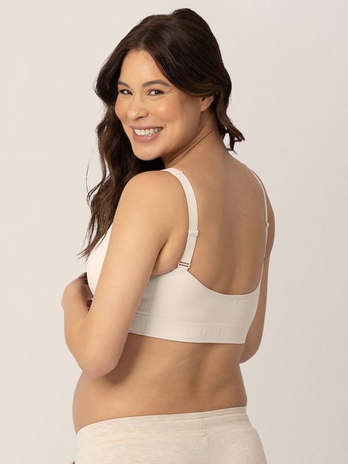 Sublime® Adjustable Crossover Nursing & Lounge Bra | Stone - HoneyBug 