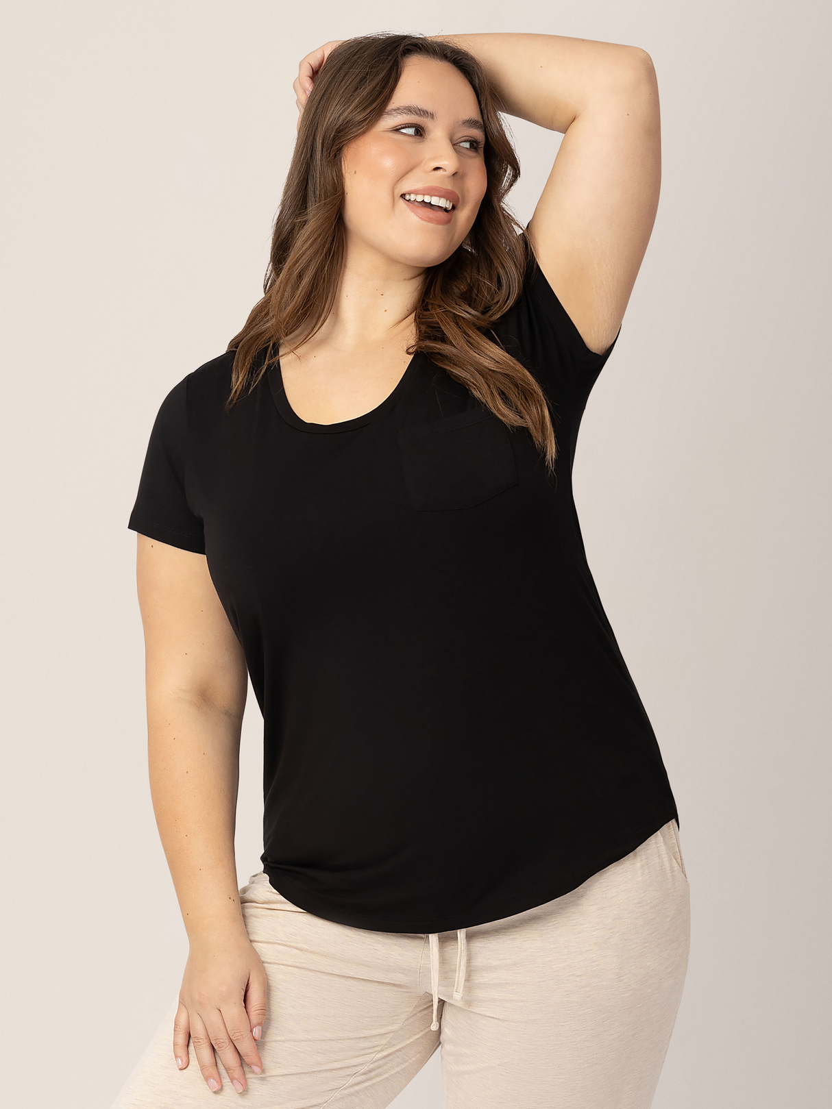 Everyday Maternity & Nursing T-shirt | Black - HoneyBug 