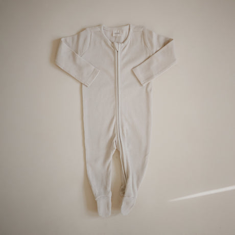 Zipper Pajama - Ivory