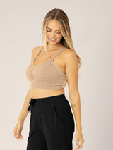 Sublime® Hands-Free Pumping & Nursing Bra | Beige - HoneyBug 