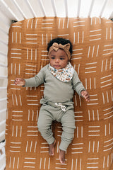 Harvest Floral Muslin Bib - HoneyBug 