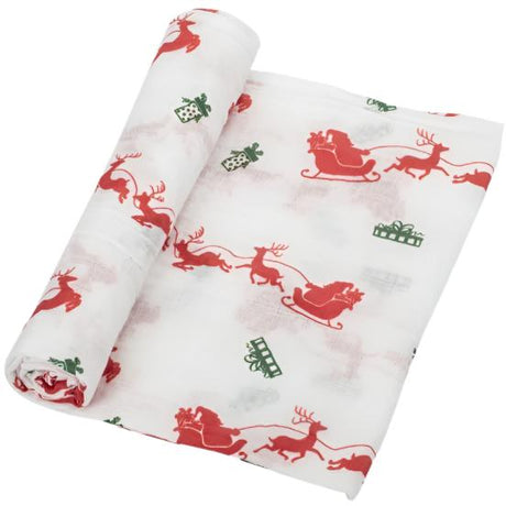 And to All A Goodnight Christmas Muslin Blanket - HoneyBug 