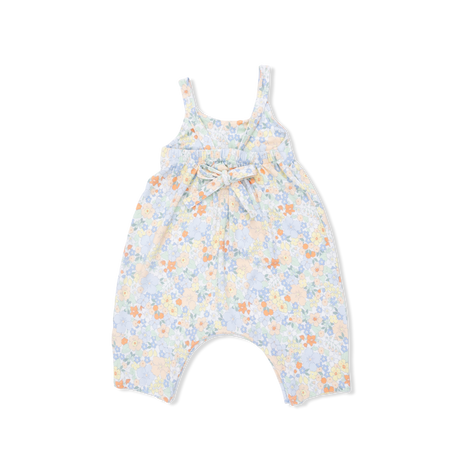 Georgia Floral - Tie Back Romper & 2 Pack Hair Bow Set