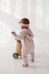 Terry Zip Romper - HoneyBug 