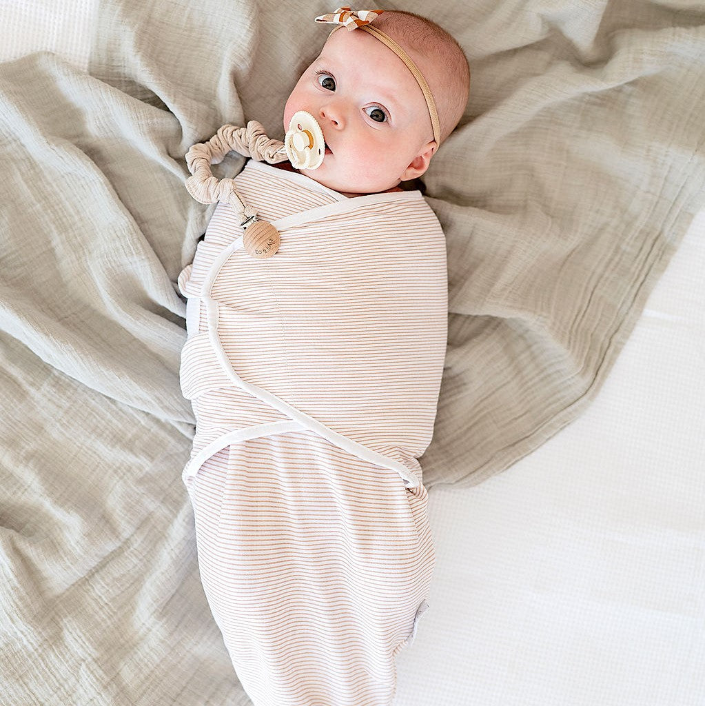 2 Pack Cotton Muslin Swaddle Blanket - Sage Pear & Solid Sage - HoneyBug 