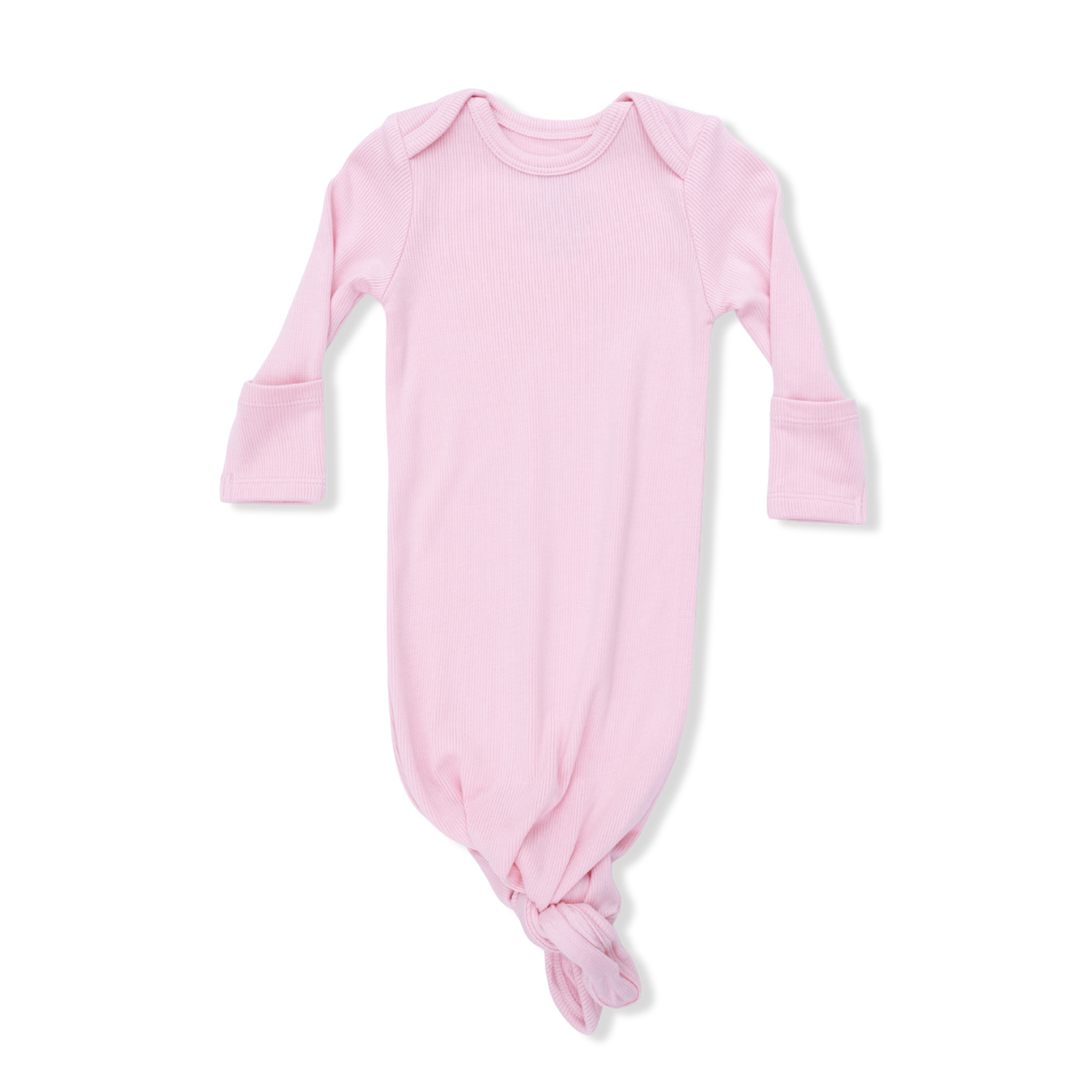 Solid Romance Rose Rib - Knotted Gown and Headband