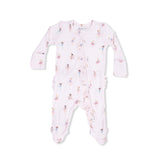 Petite Ballet - 2 Way Ruffle Front Zipper Footie