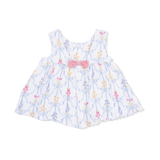 Ribbon Bouquets - Dress with Bow & Bloomer with Bow on Headband Set