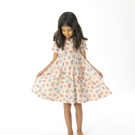 Country Girl Boots - Twirly Dress with Ruffle Pockets