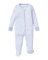 Baby's Pima Romper in Blue Stripes