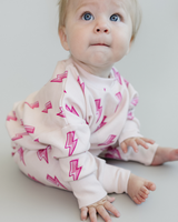 Jogger Set | Pink Bolts - HoneyBug 