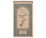 Metal Ornament, Trumpet - Red - HoneyBug 