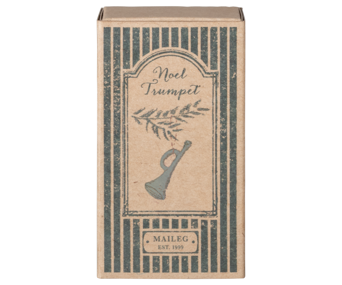 Metal Ornament, Trumpet - Mint - HoneyBug 