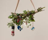 Metal Ornament, Small Drum - Dark Blue - HoneyBug 