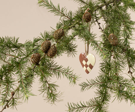 Metal Ornament, Small Heart - Light Purple - HoneyBug 