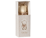 Metal ornament, Teddy bear - Off white/Rose - HoneyBug 
