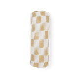 Cotton Muslin Swaddle Blanket - Adobe Checker - HoneyBug 