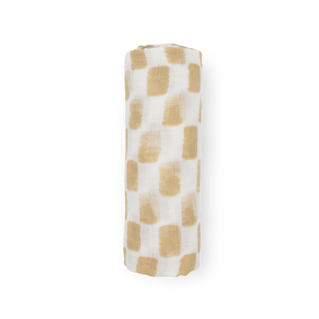 Cotton Muslin Swaddle Blanket - Adobe Checker - HoneyBug 