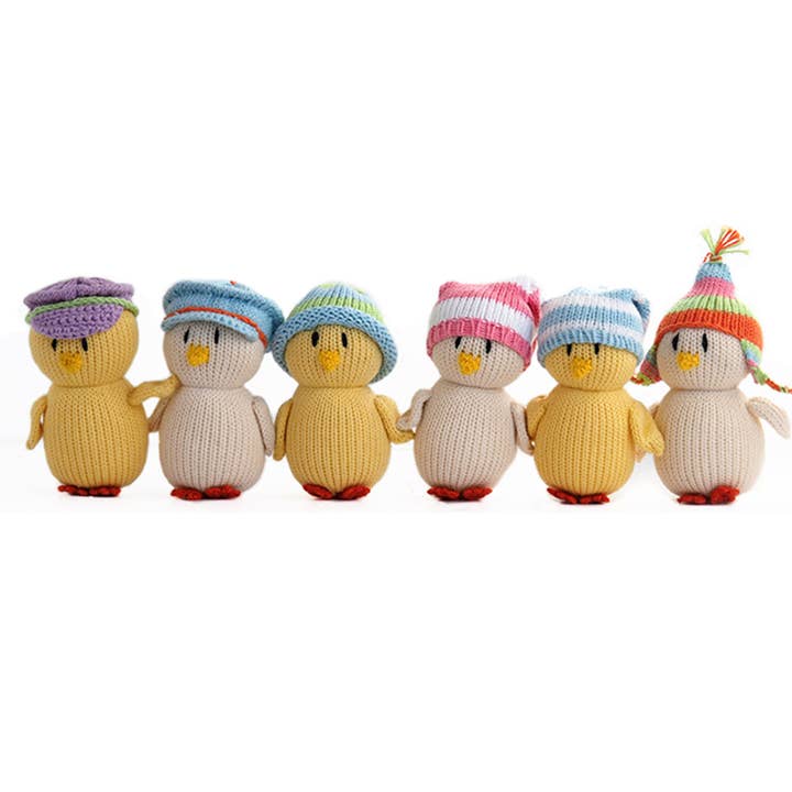 Chicks in Pastel Hats - Set of 3 - HoneyBug 