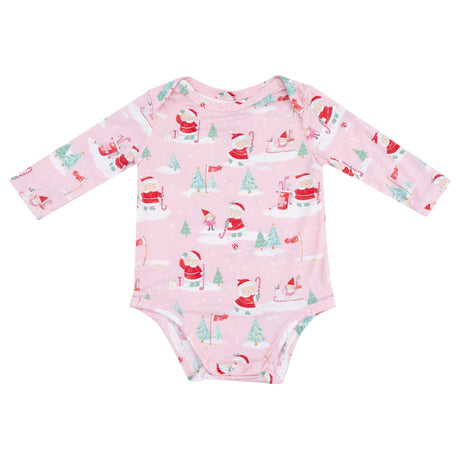 Lap Shoulder Bodysuit - Golfing Mrs. Claus and Elves - HoneyBug 