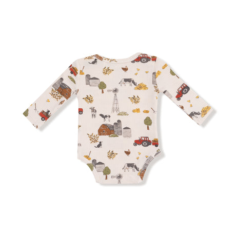 Lap Shoulder Bodysuit - Hay Farmer - HoneyBug 