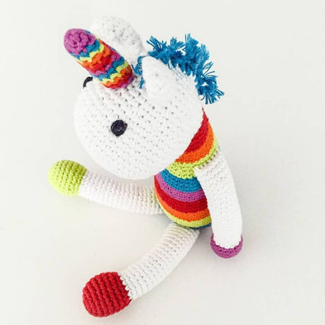 Friendly Mini Unicorn Rattle - HoneyBug 