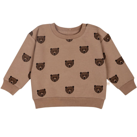 Organic Fleece Sweatshirt - Wild Bear - HoneyBug 