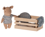 Pig in Box - Baby - Blue - HoneyBug 