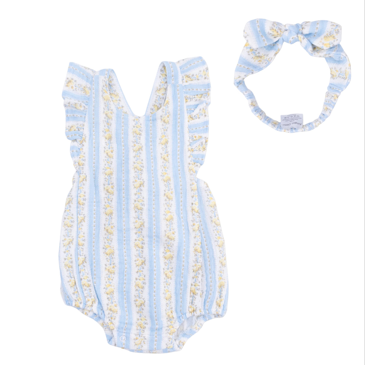 Odalys Floral Stripe - Sunsuit & Headband