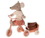 Tricycle Mouse, Big Sister - Coral - HoneyBug 
