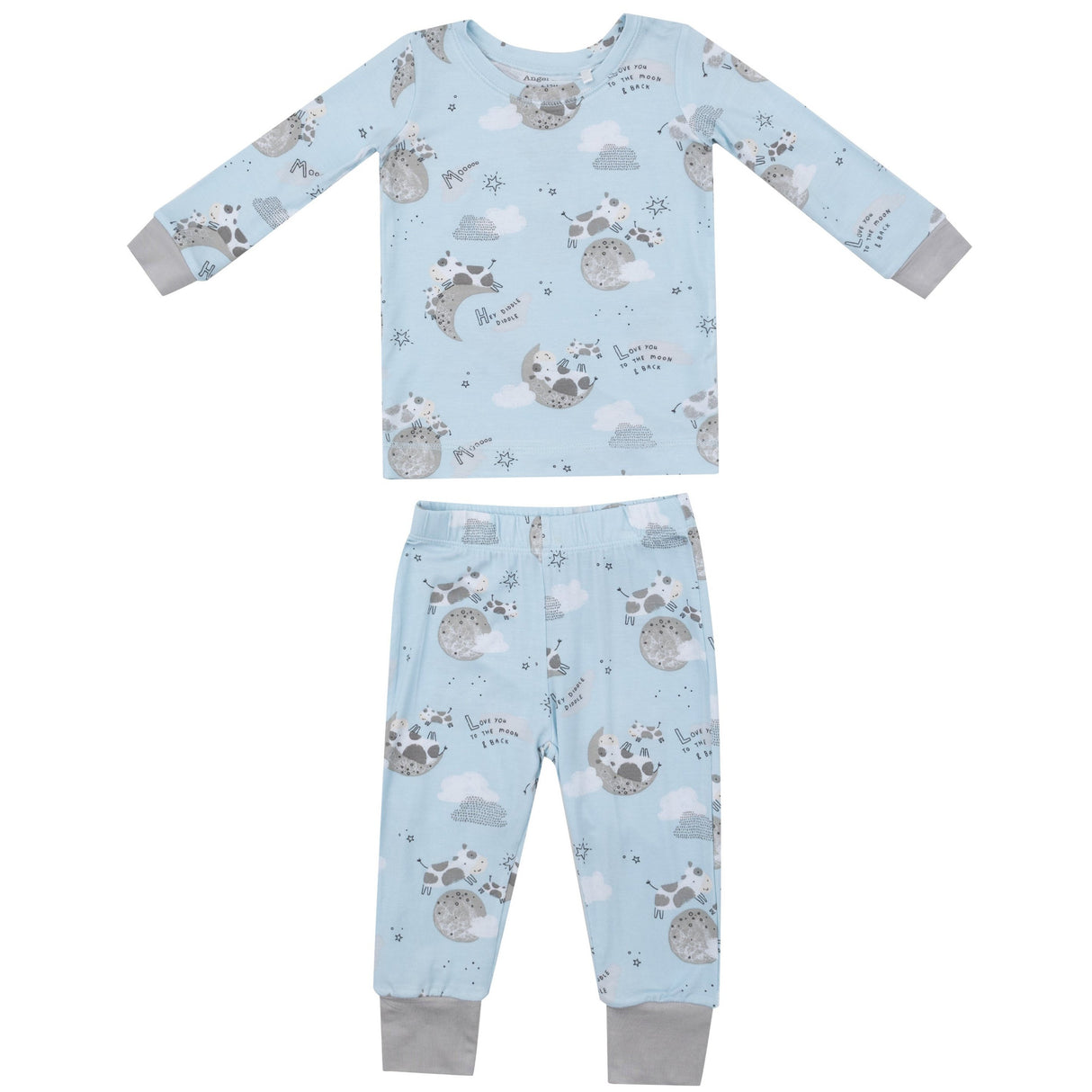 L/S Loungewear Set - I Love You To The Moon Cows