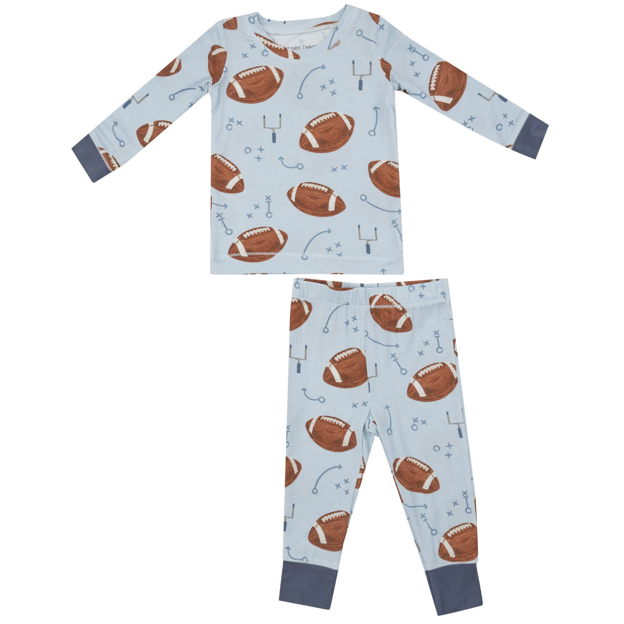 Bamboo Loungewear - Footballs Blue