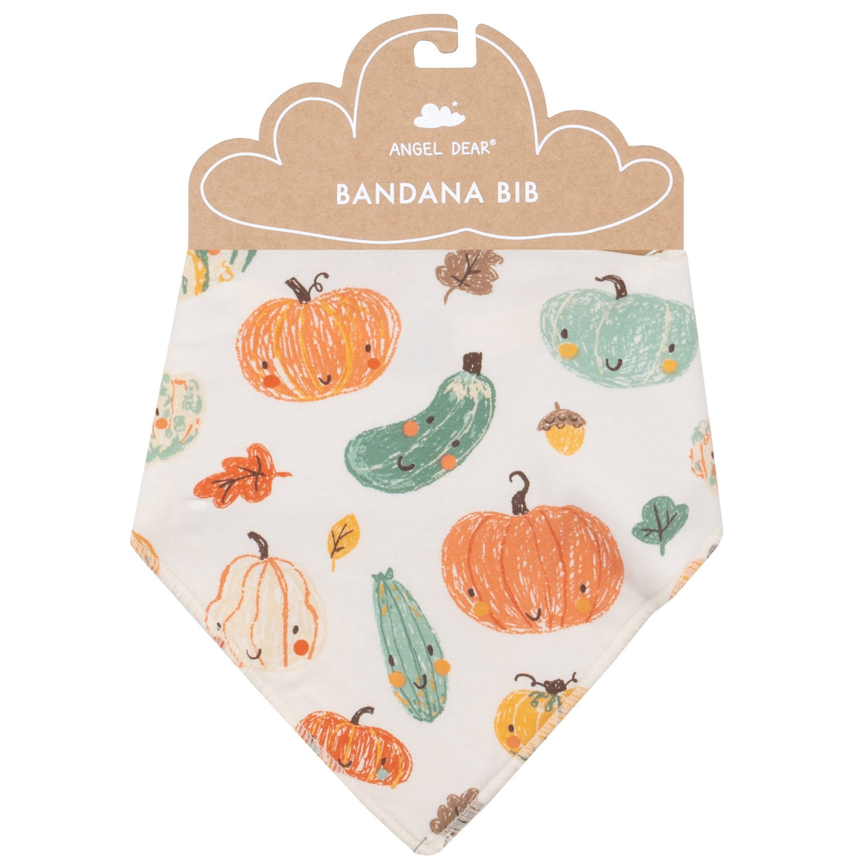 Bandana Bib - Crayon Pumpkins