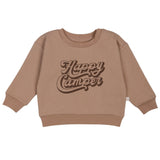 Organic Fleece Sweatshirt - Happy Camper - HoneyBug 