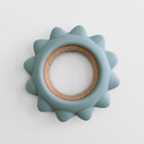 Garden Party Teether Collection - Silicone & Beechwood Sunshine