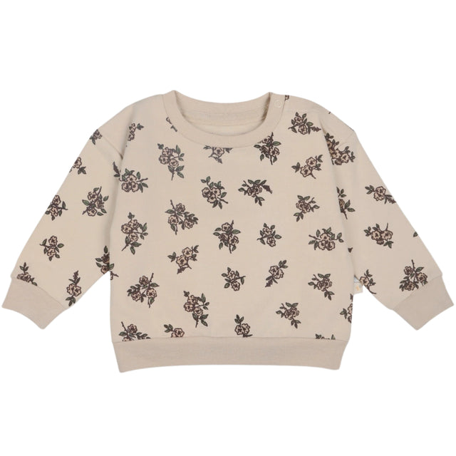 Organic Fleece Sweatshirt - Posy - HoneyBug 