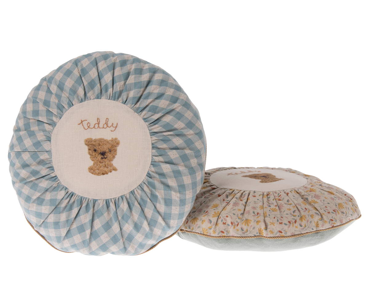 Cushion - Small - Checked Teddy - HoneyBug 