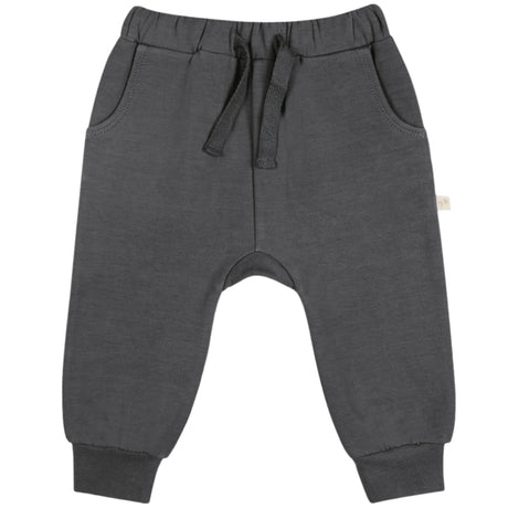 Organic Fleece Jogger Pants - Slate - HoneyBug 