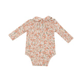 Peter Pan Collar Bodysuit - Sweet Rose Calico