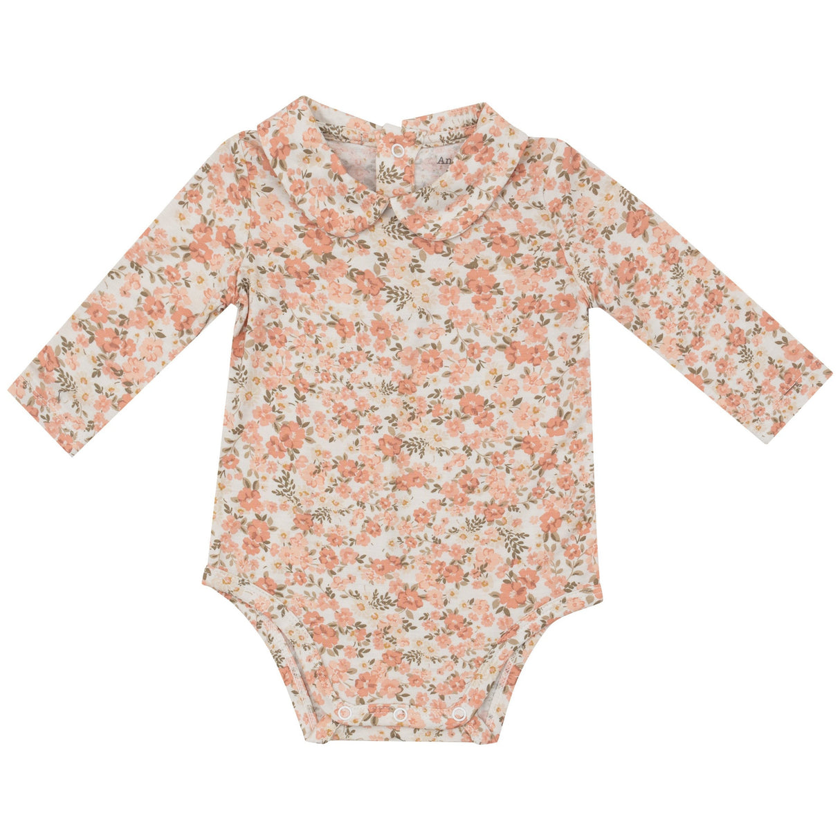 Peter Pan Collar Bodysuit - Sweet Rose Calico