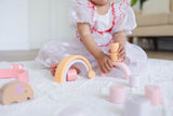 Pink Animal Rainbow Stacking Toy