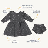 Organic Ruffle Dress - Tribe - HoneyBug 