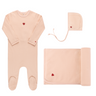 Cotton - Embroidered Heart and Star Collection-Take Me Home Sets - HoneyBug 