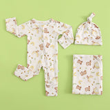 Sweet as Honey Zippered Baby Romper