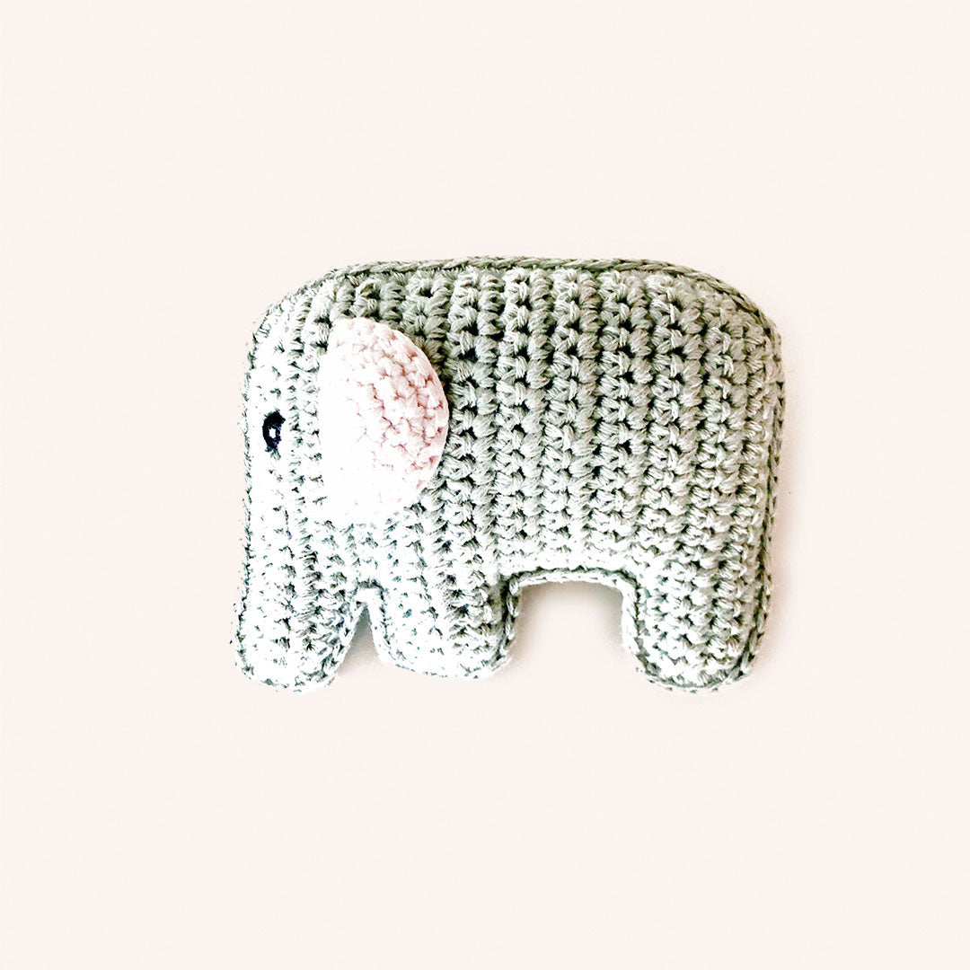 Organic Elephant Rattle