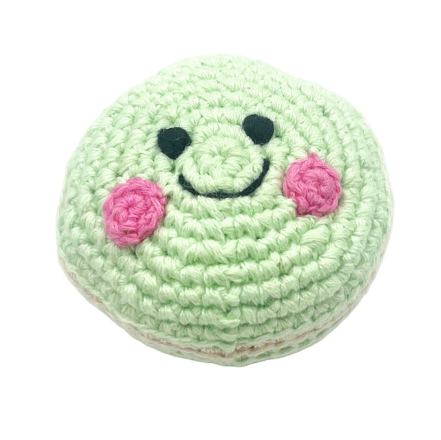 Friendly Macaron Cookie Rattle - HoneyBug 