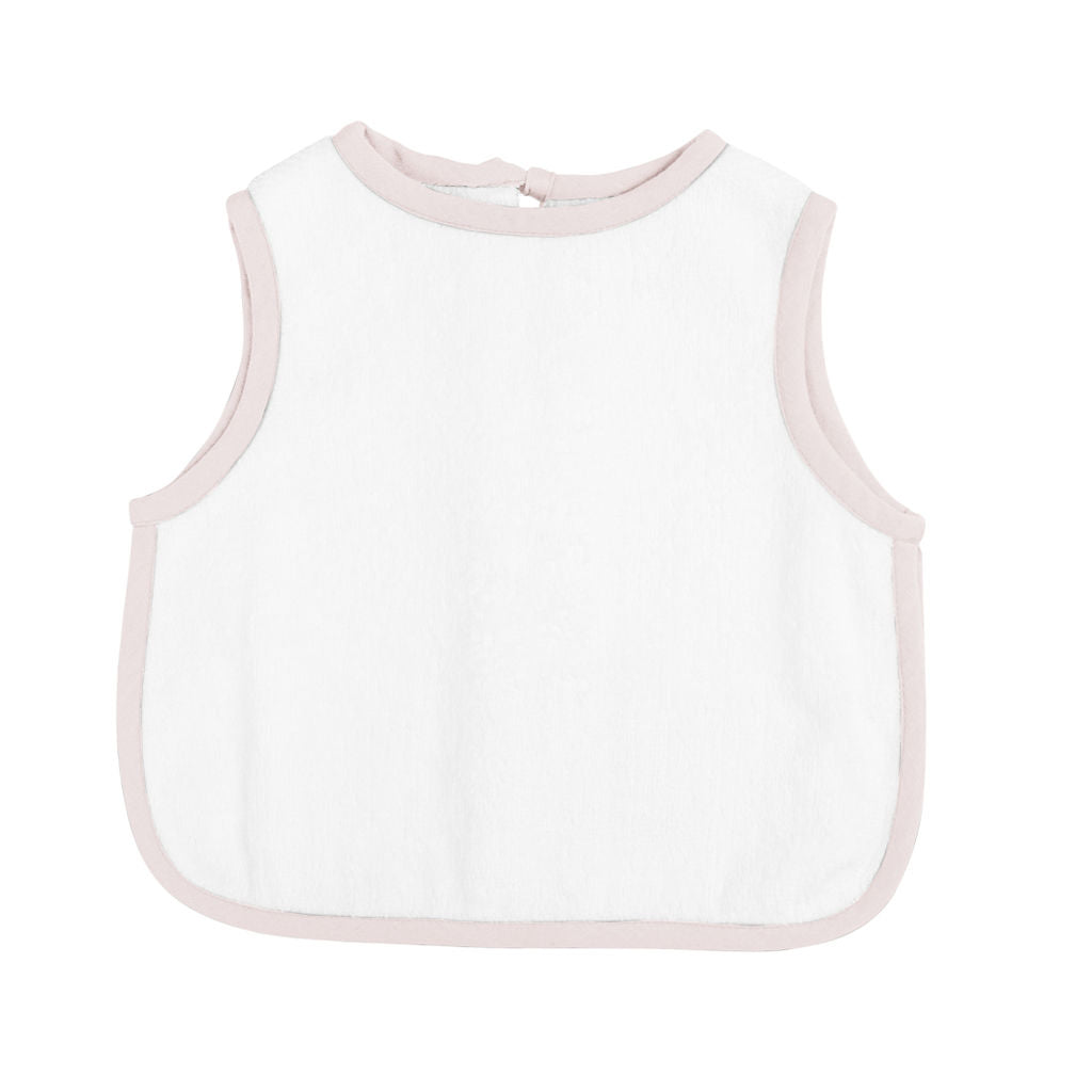 Apron Bib | Blossom Pink Linen - HoneyBug 
