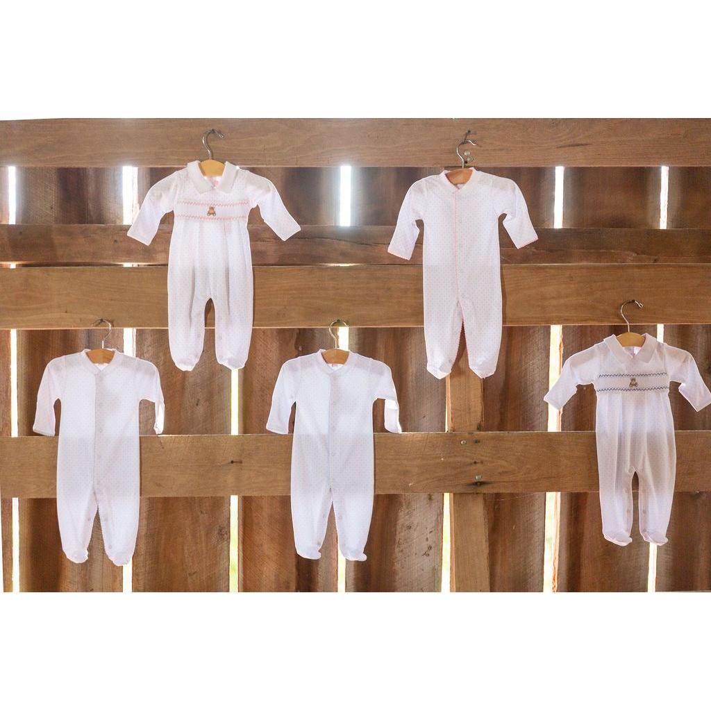 Grey Polka Dot Footie - HoneyBug 