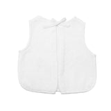 Apron Bib | White Linen - HoneyBug 